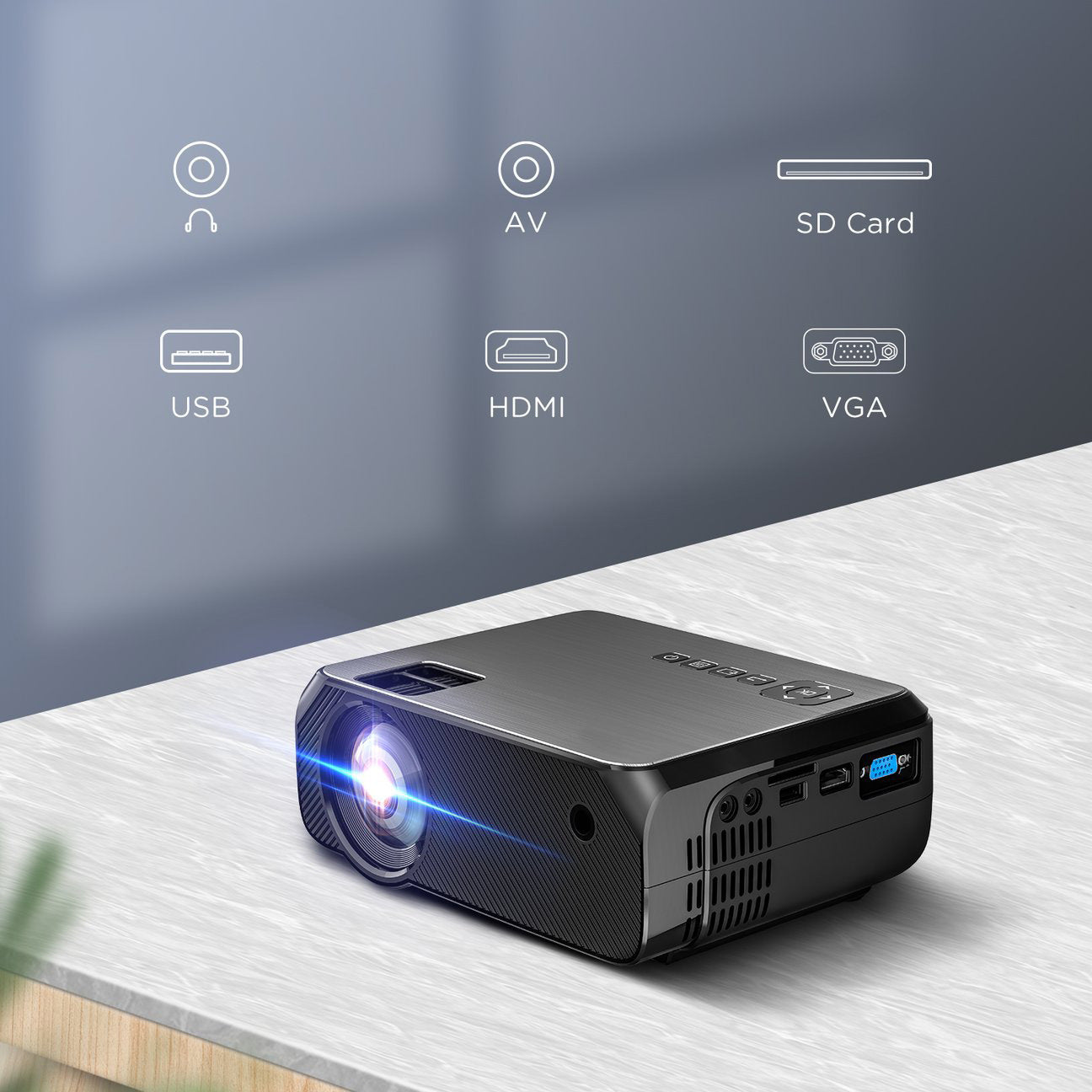 The Same Screen Projector Home High-definition Portable